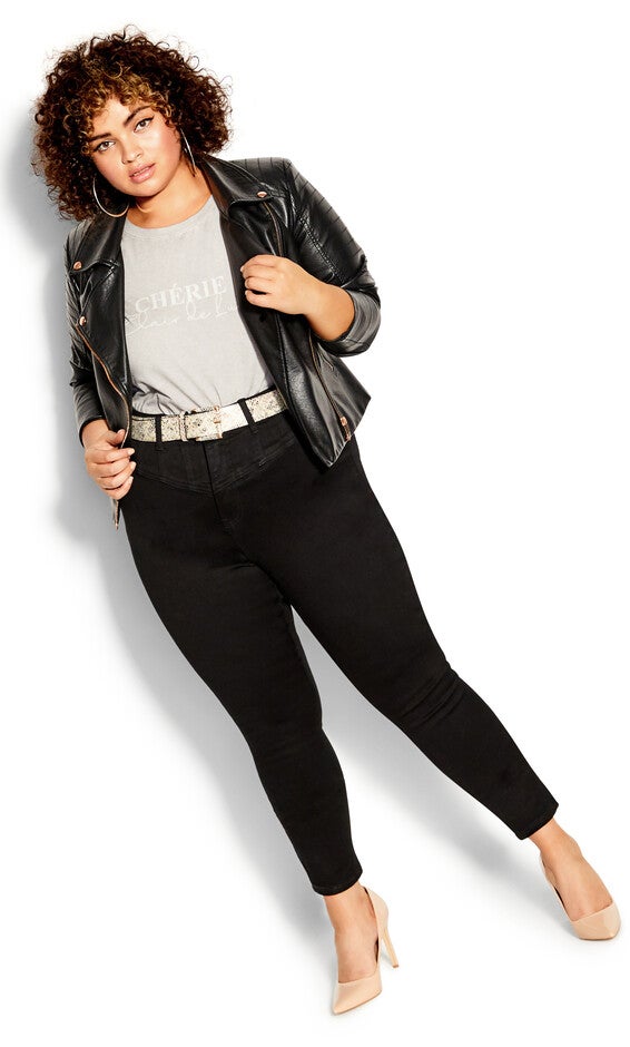 Harley Sexy Corset Jean - black, BLACK, alternate image number 2