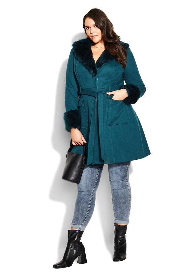 Make Me Blush Coat - alpine, GREEN, hi-res image number null