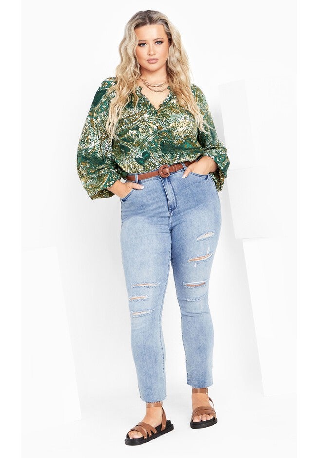 Lady Luxe Shirt, PAISLEY CHARM, alternate image number null