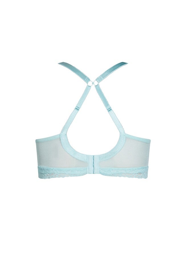 Wire Free Lace Bra - powder blue, BLUE, alternate image number 5