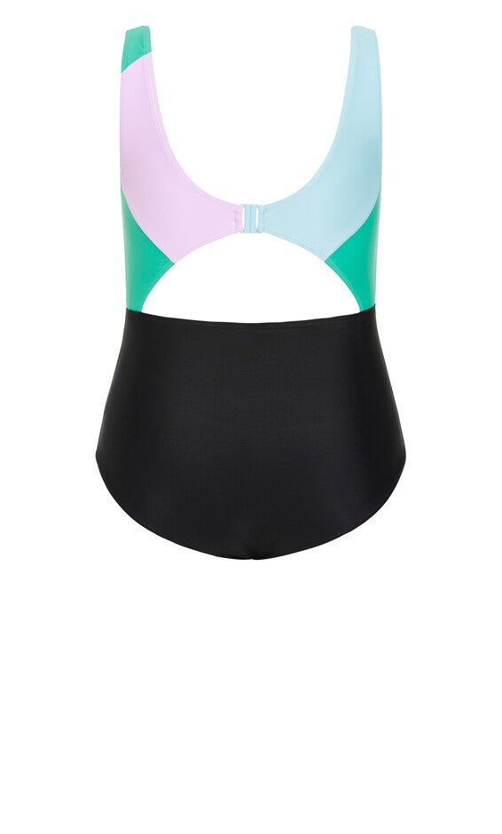 Lulu Splice 1 Piece - aqua, PURPLE, alternate image number 5