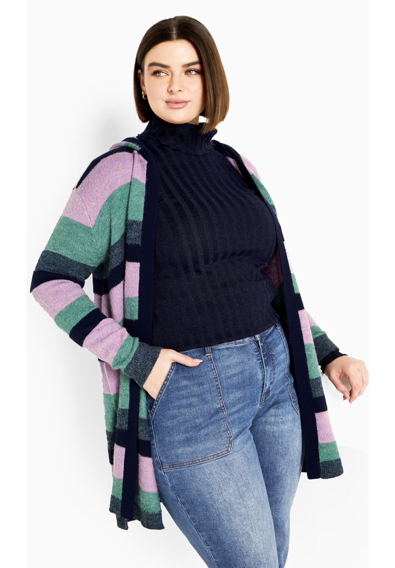 Romy Cardigan, JADE COMBO, alternate image number 4