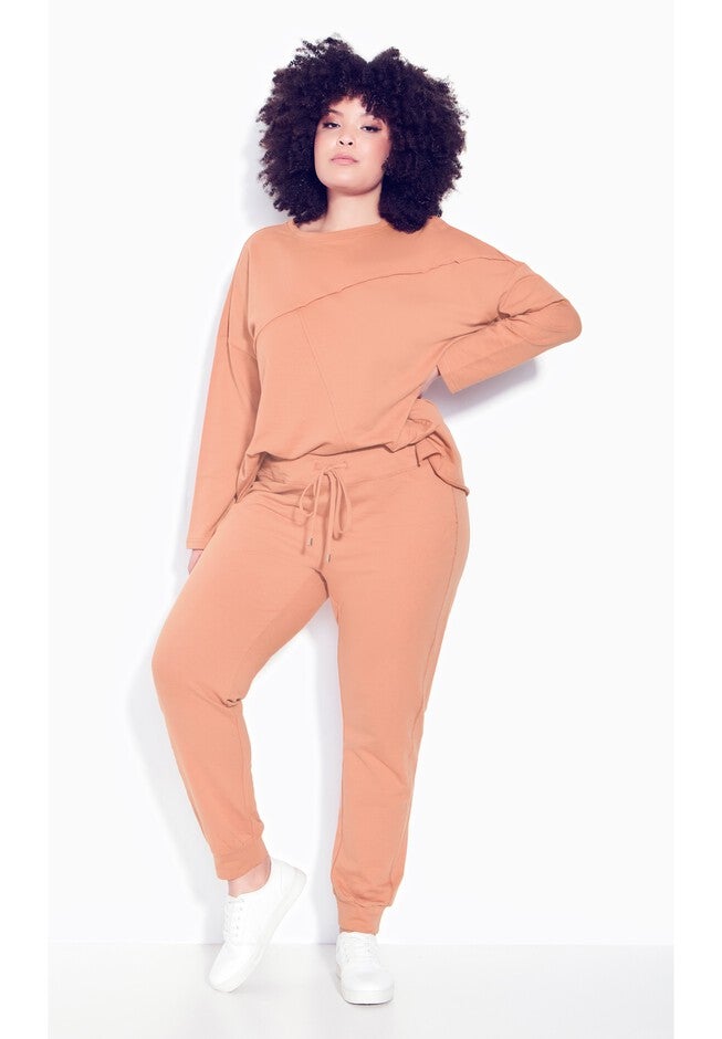 Only Lounge Plain Pant, TERRA COTTA, hi-res image number 0