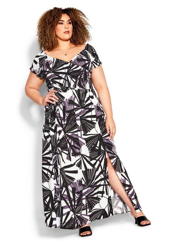 Skye Print Maxi Dress - ivory, WHITE, on-hover image number null