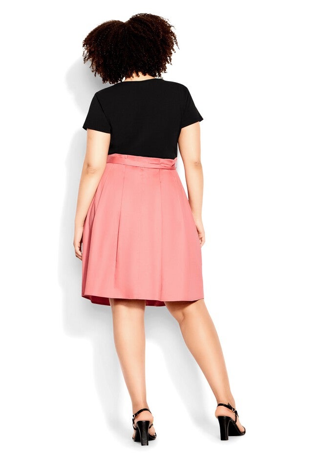 Uptown Short Sleeve Dress - pink, PINK, on-hover image number null