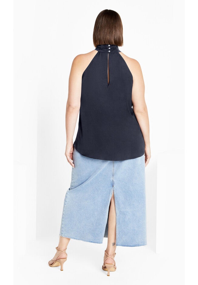 Sexy Twist Top - steel blue, BLUE, on-hover image number null