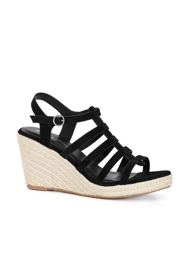 Millie Wedge - black, BLACK, hi-res image number 0