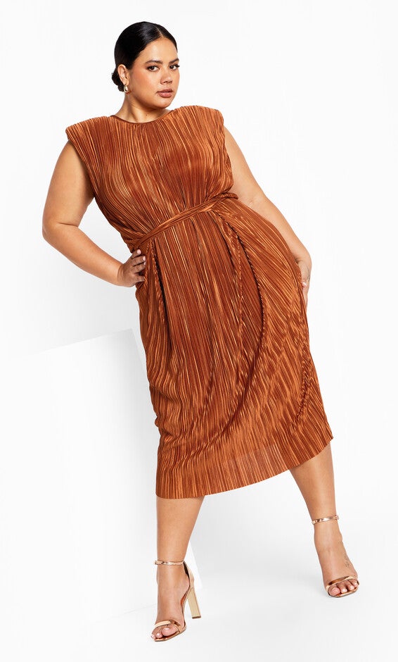 Alexis Dress - bronze, BRONZE, hi-res image number 0