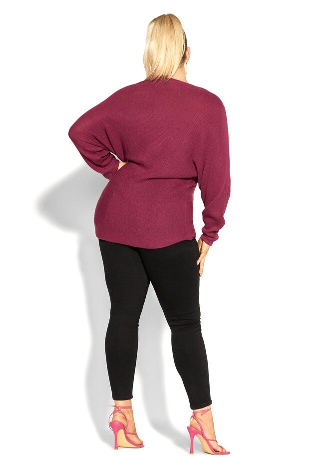 Romance Sweater - sangria, RED, alternate image number null
