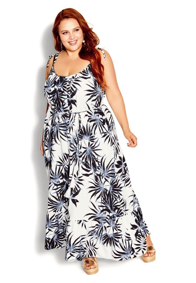 Tie Phi Phi Maxi Dress - ivory, WHITE, hi-res image number 0