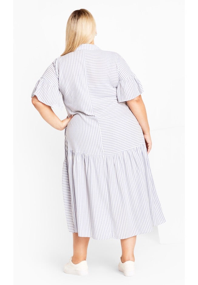 Kaitlyn Stripe Dress, BLUE STRIPE, on-hover image number 1
