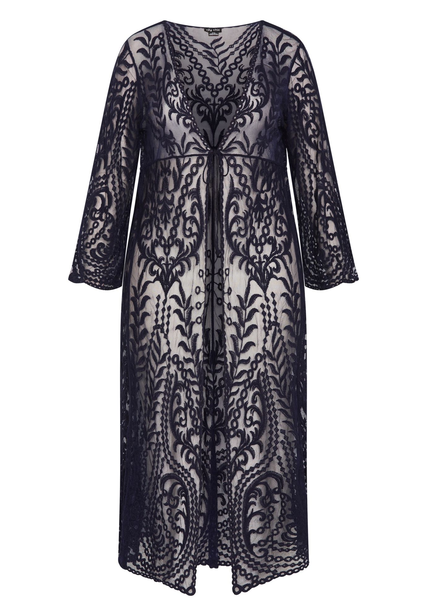 Pretty Thing Duster, NAVY, alternate image number 4