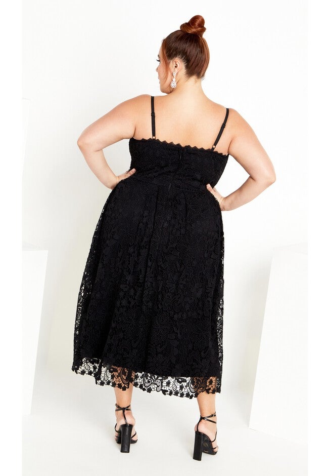 Scarlet Lace Dress - black, BLACK, alternate image number null