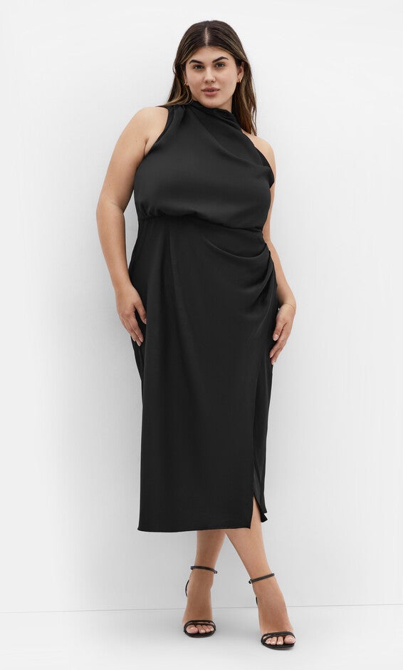 Limelight Halter Dress - black | Avenue Limelight Halter Dress - black | Avenue