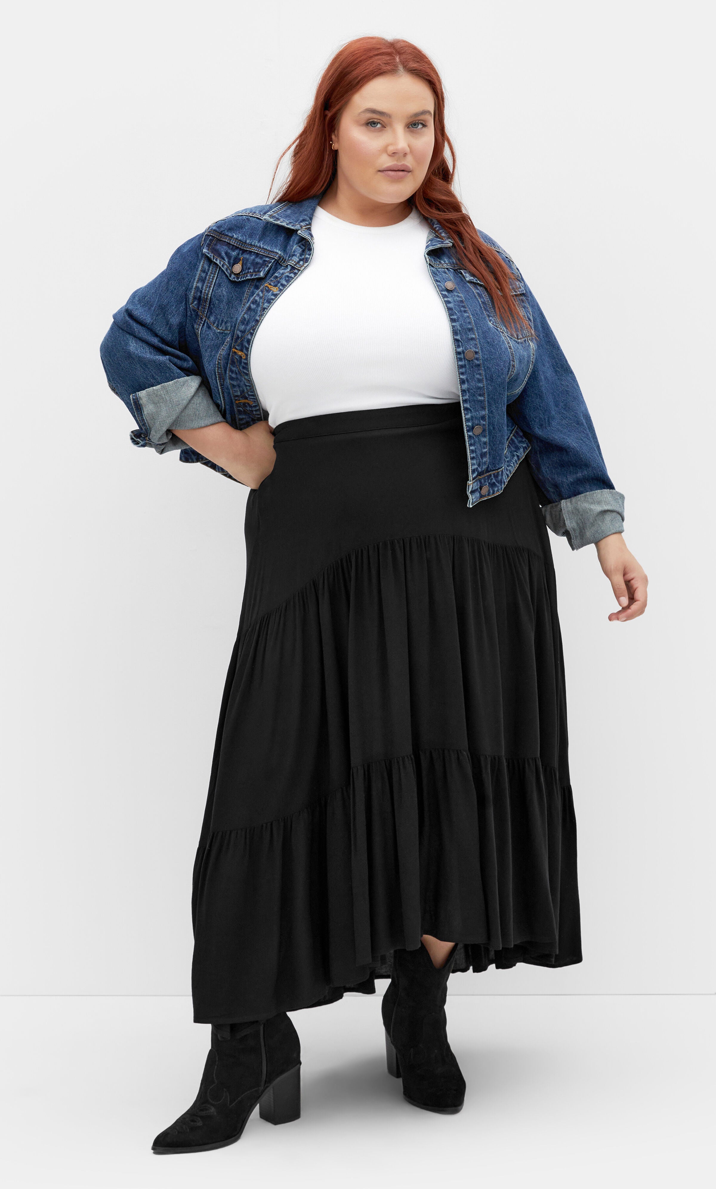 Misha Skirt - black, BLACK, hi-res image number 0