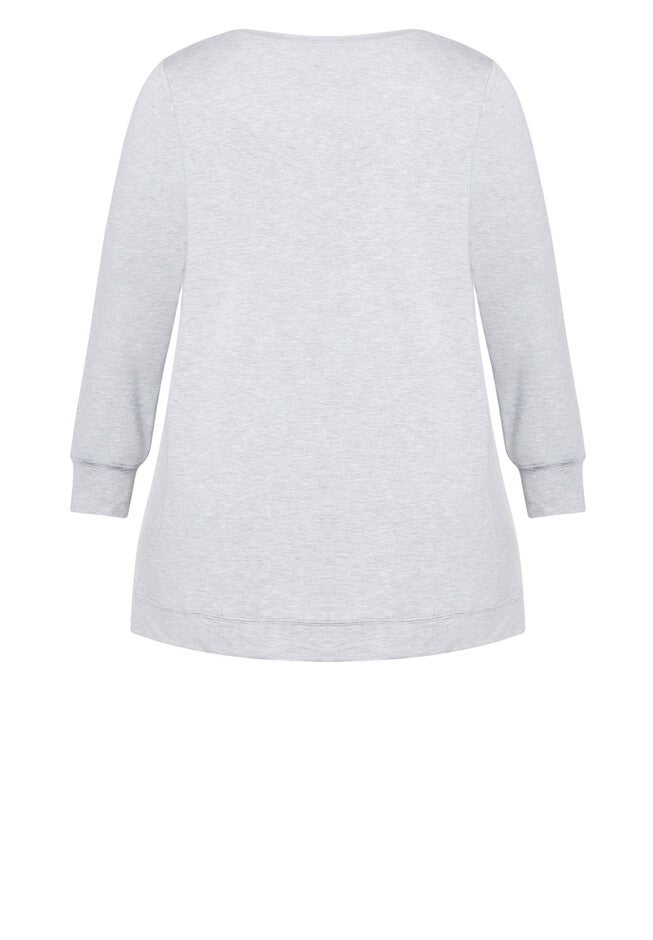 Love Wine Plain Top, LIGHT GREY, alternate image number 4