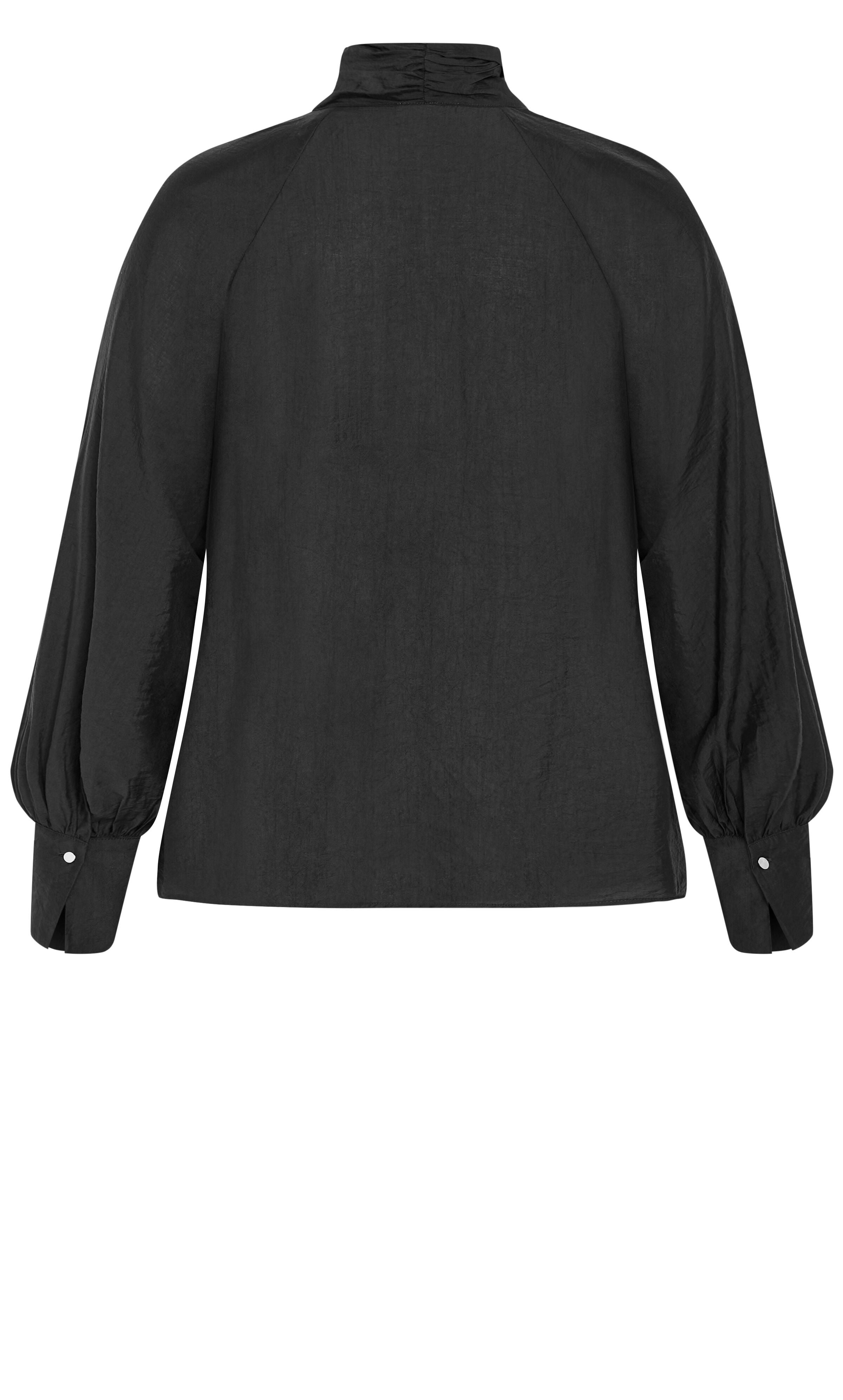Kelsey Neck Tie Top, BLACK, alternate image number 4
