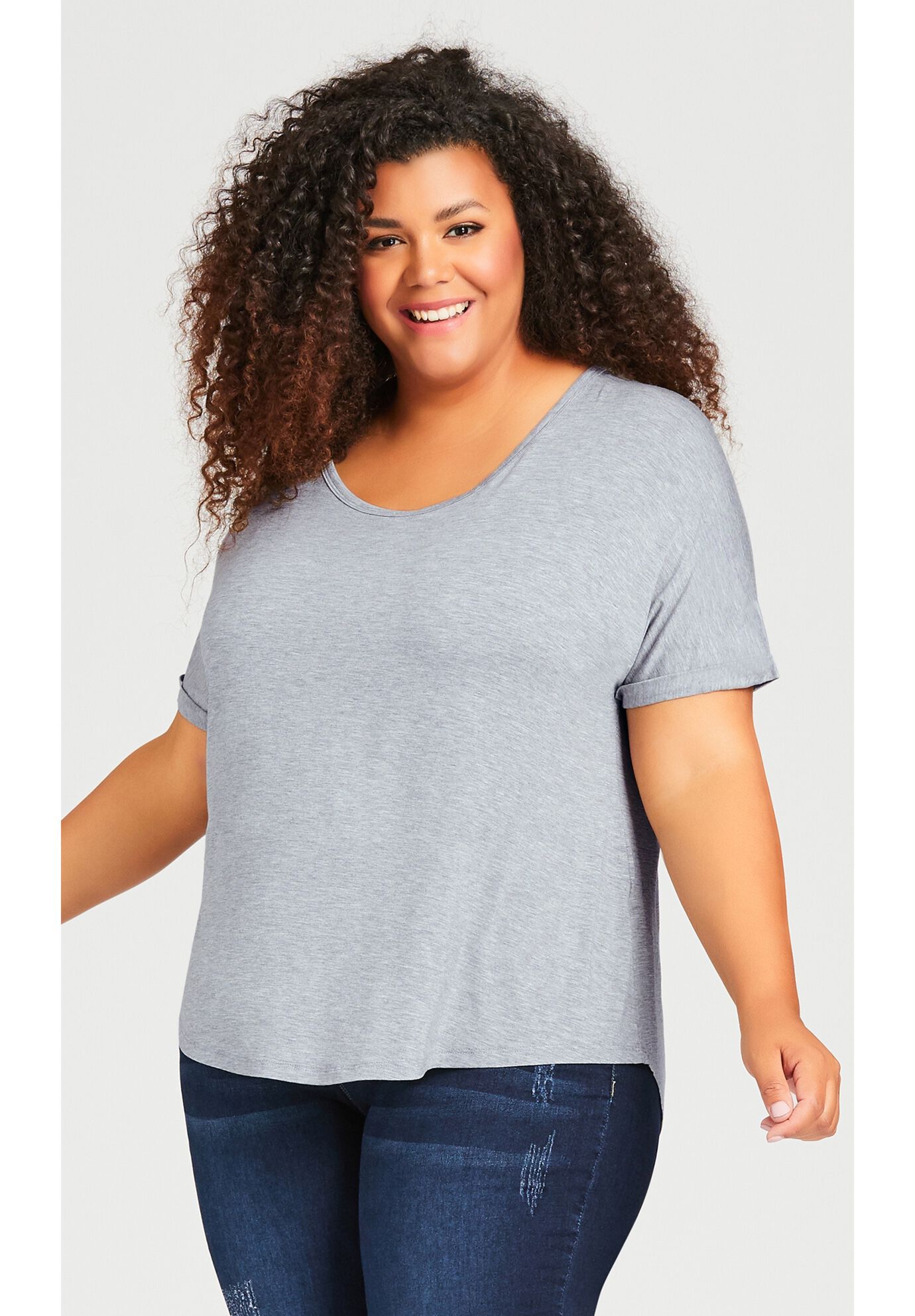 Must Have Tee, GREY MARLE, alternate image number 3