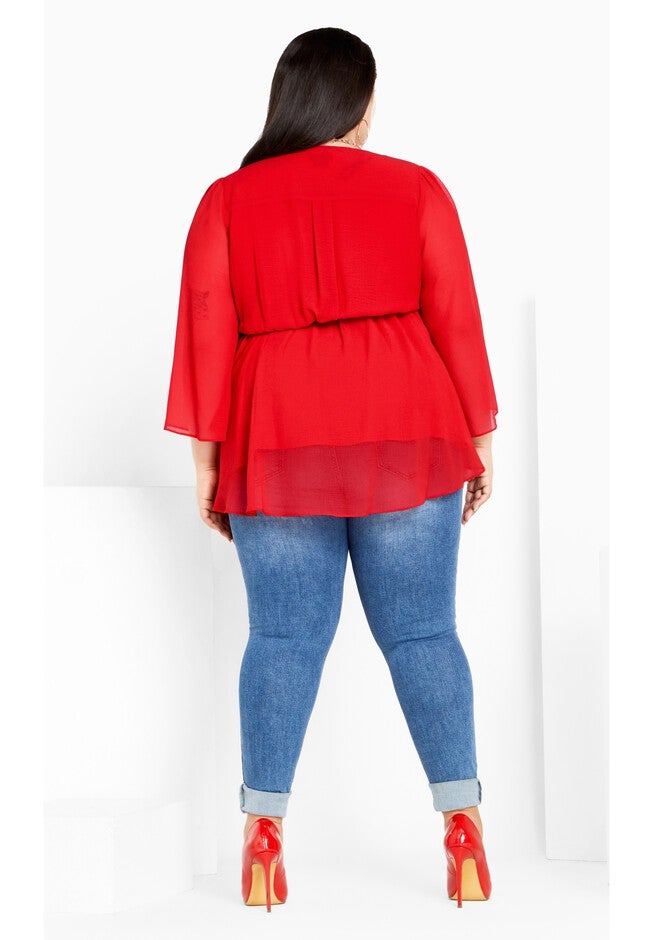 Arya Top - tigerlily, ORANGE, alternate image number null