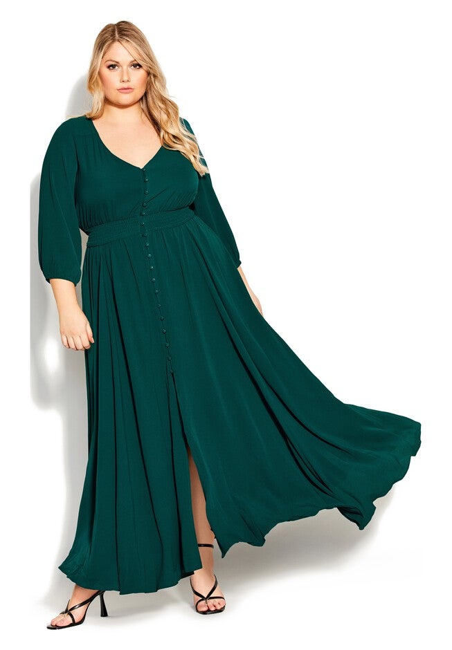 Desire Maxi Dress - sea green, GREEN, hi-res image number 0