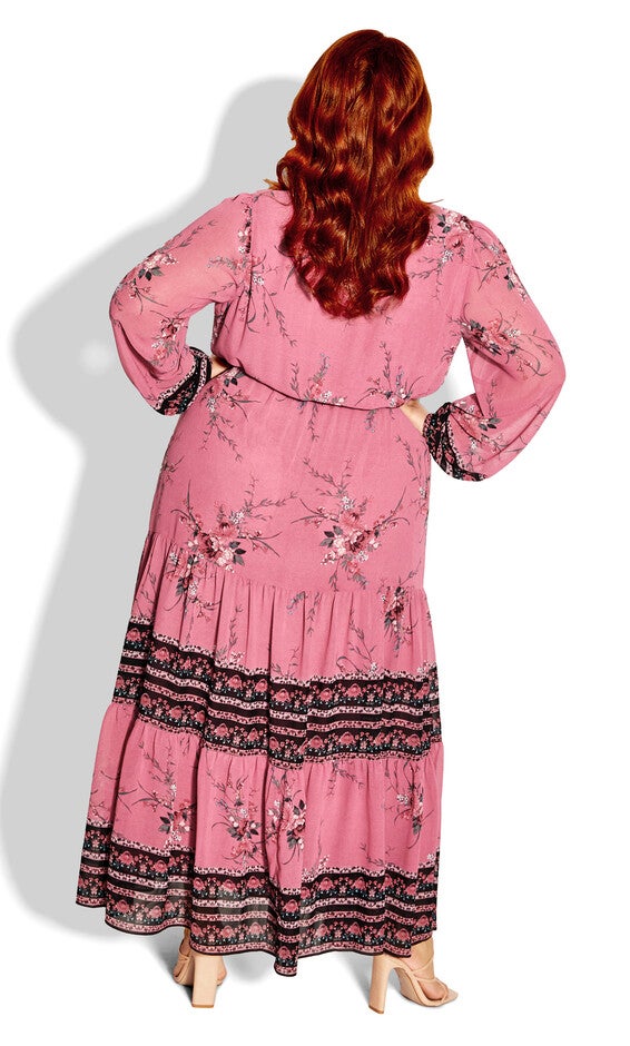Pippa Maxi Dress - rosey, ROSEY WHIMSICAL BORD, alternate image number 3