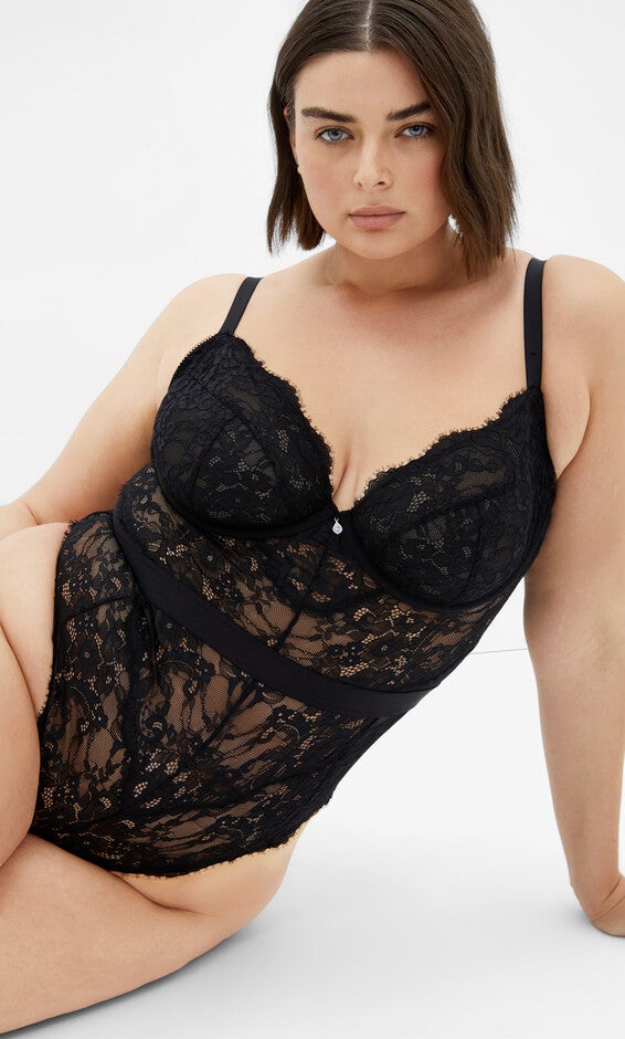 Josephine Bodysuit - black, BLACK, alternate image number 1