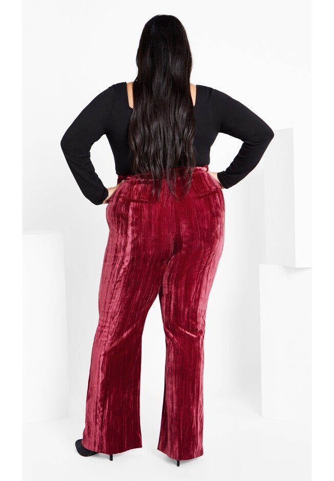 Crushed Pant - cabernet, RED, on-hover image number 1