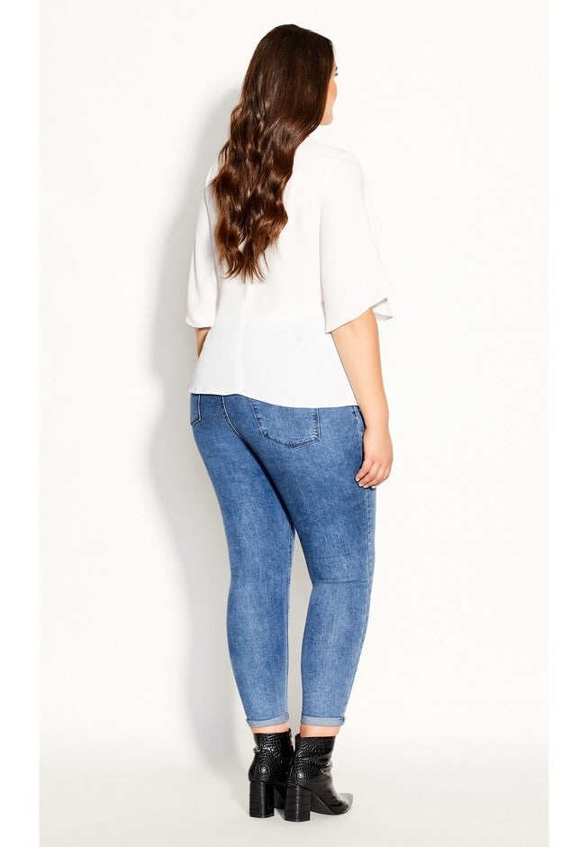 Knot Me Up Top - ivory, WHITE, alternate image number null
