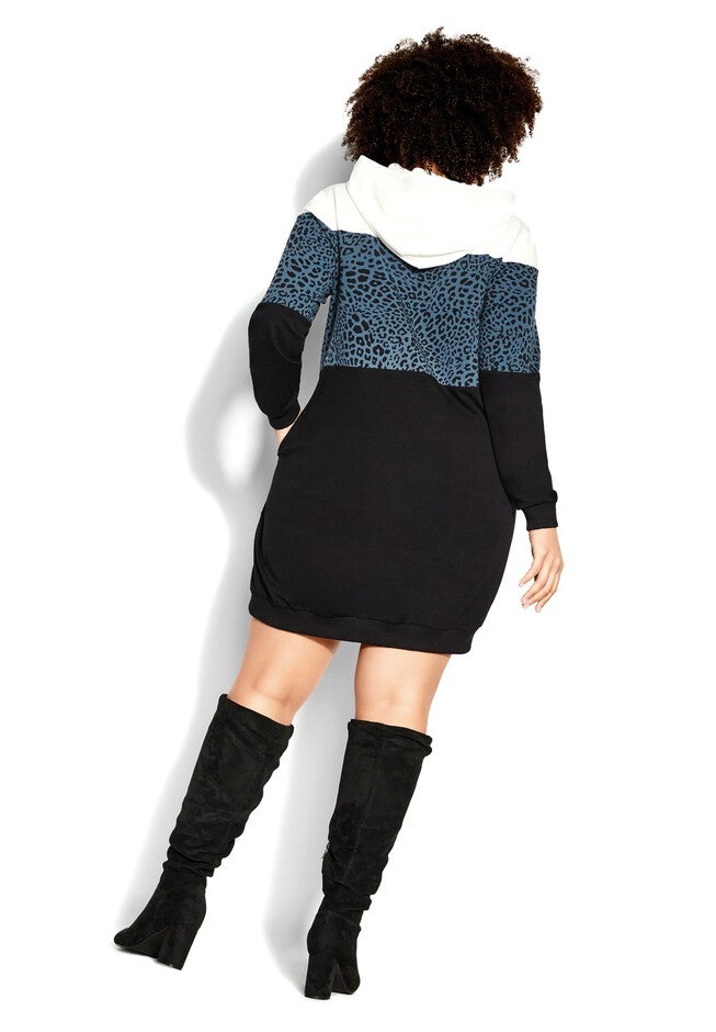 Splice Animal Dress - charcoal, GREY, on-hover image number null