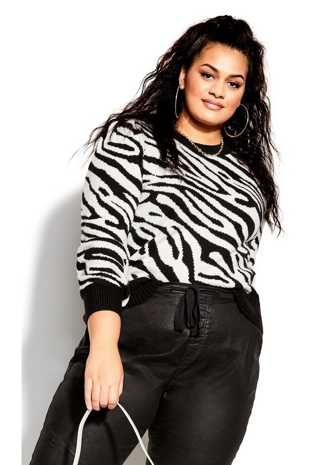 Tiger Love Sweater - black, BLACK, hi-res image number 0