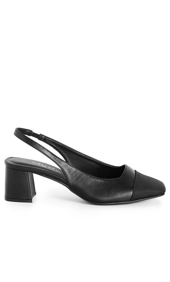 WIDE FIT Chelsea Slingback - black, BLACK, alternate image number null