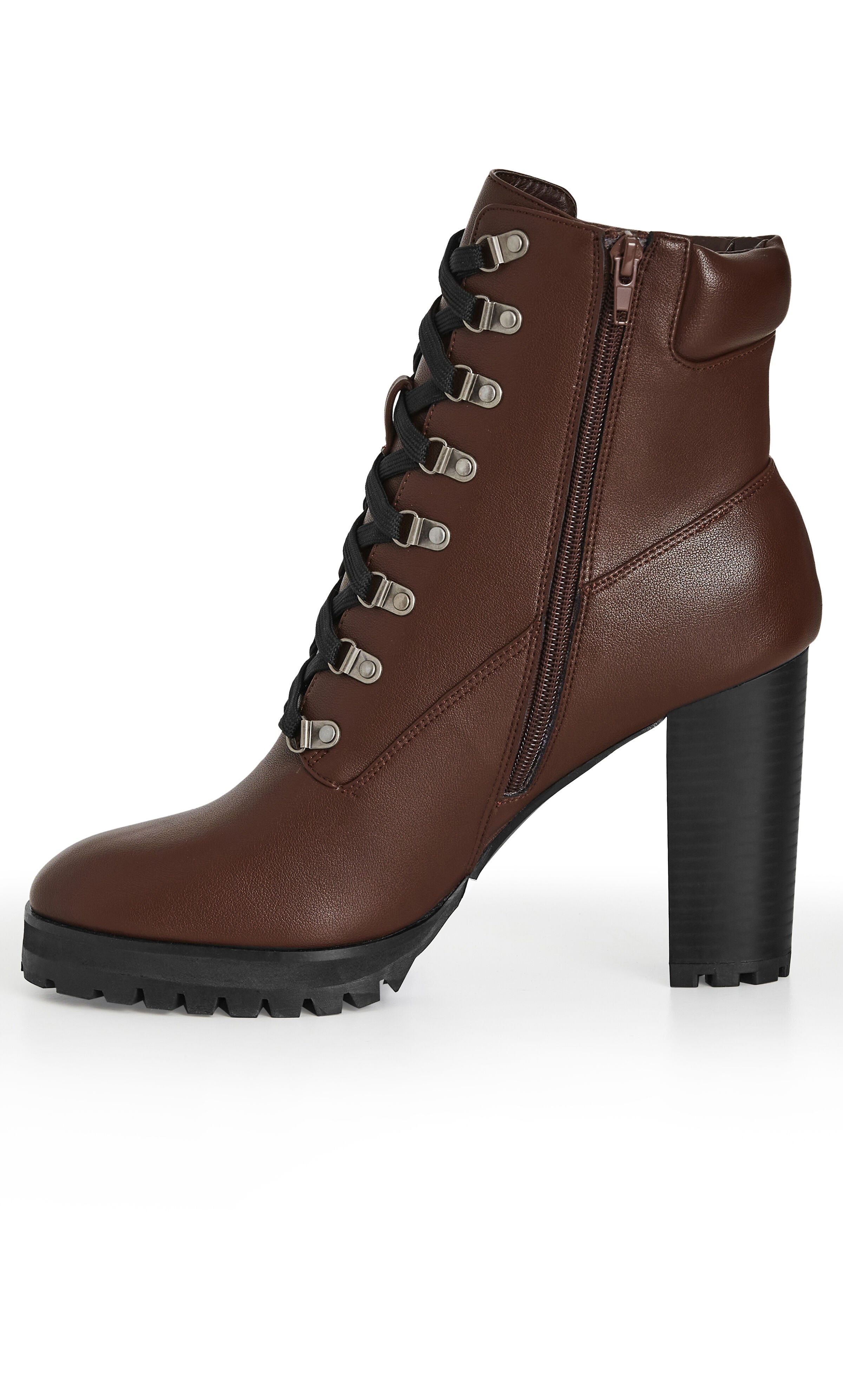 WIDE FIT Watson Ankle Boot - chocolate brown, RED WHITE BLUE, alternate image number 4