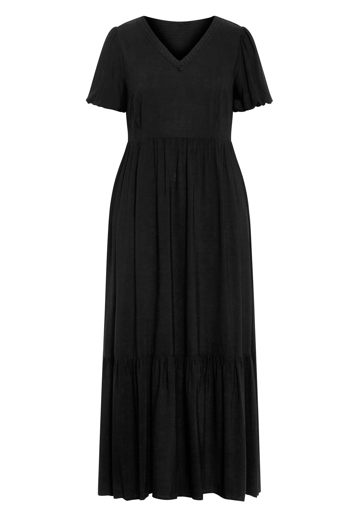 Eva Plain Dress, BLACK, alternate image number 2