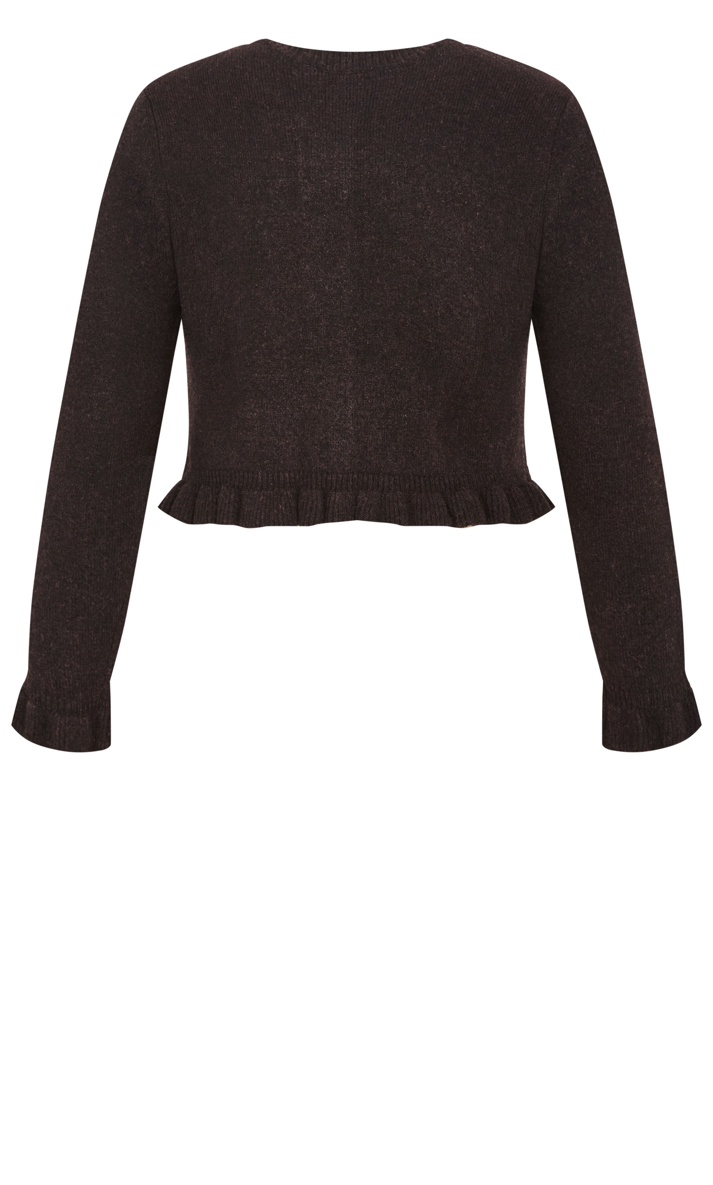 Florence Frill Cardigan, BROWN, alternate image number 5