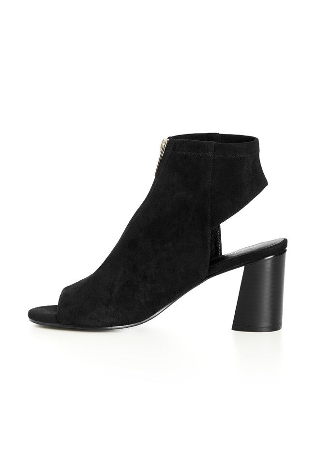 WIDE FIT Zip Zara Heel - black, BLACK, alternate image number null