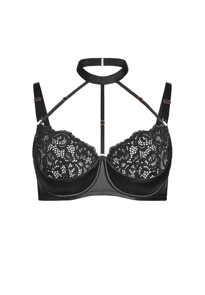Hollie Underwire Demi Bra - black, BLACK, alternate image number 5
