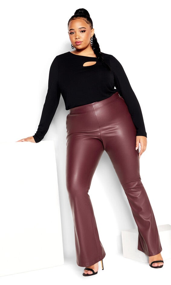 Aria Pant - oxblood, RED, hi-res image number 0