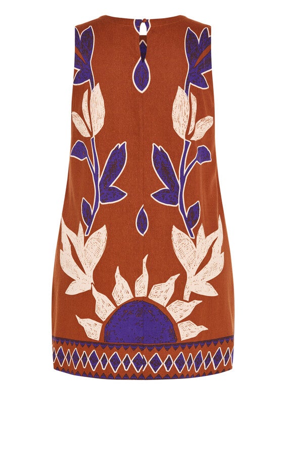 Nala Print Dress - ginger, NAXOS, alternate image number 4