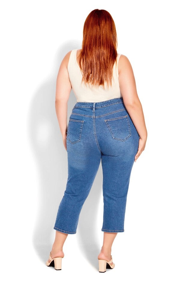 Cropped Denim Love Jeans, MEDIUM WASH, on-hover image number null