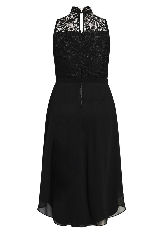 Hi Lo Lover Dress - black, BLACK, alternate image number null