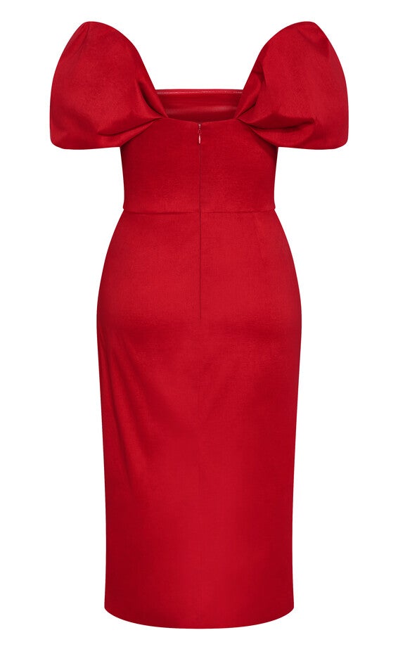 Elyse Dress - red, RED, alternate image number null