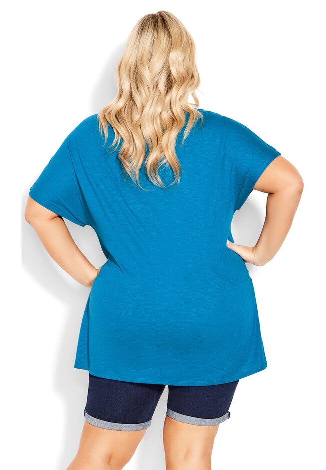 Pocket Pleat Tunic, MYKONOS BLUE, on-hover image number 1