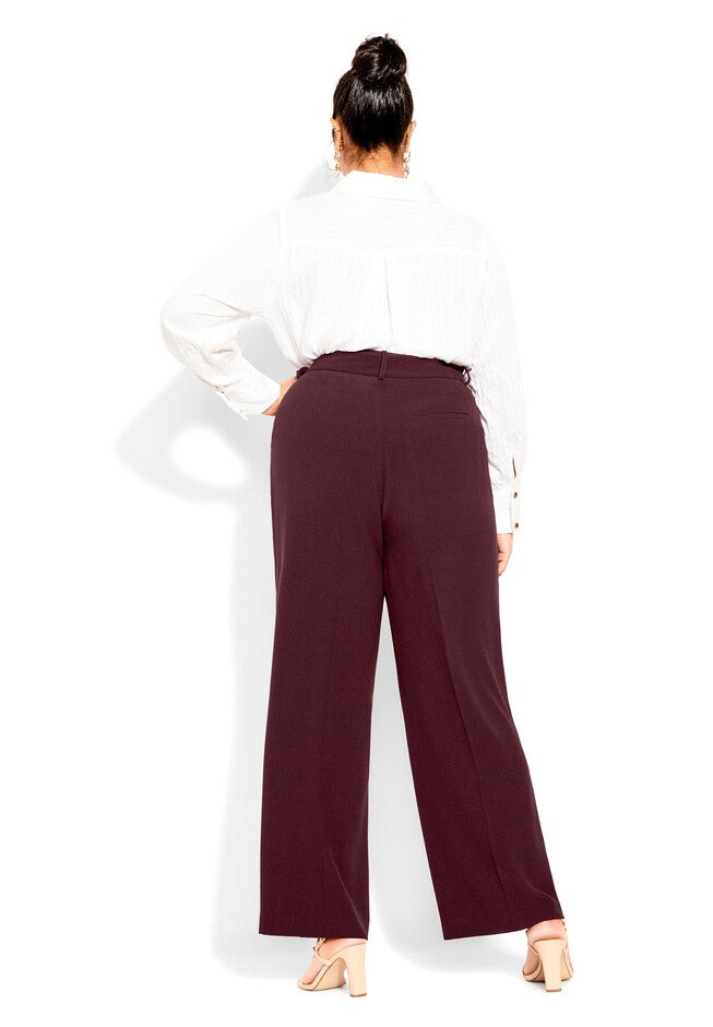 Magnetic Pant - oxblood, RED, on-hover image number 1