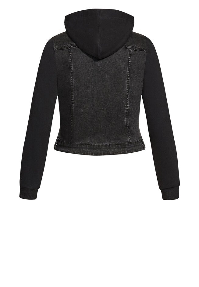 Denim Street Jacket - black, BLACK, alternate image number 5
