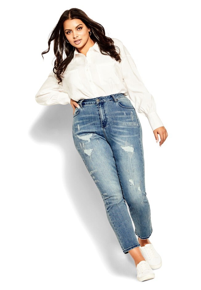 Harley Desire Jean - dusty light wash, BLUE, hi-res image number null