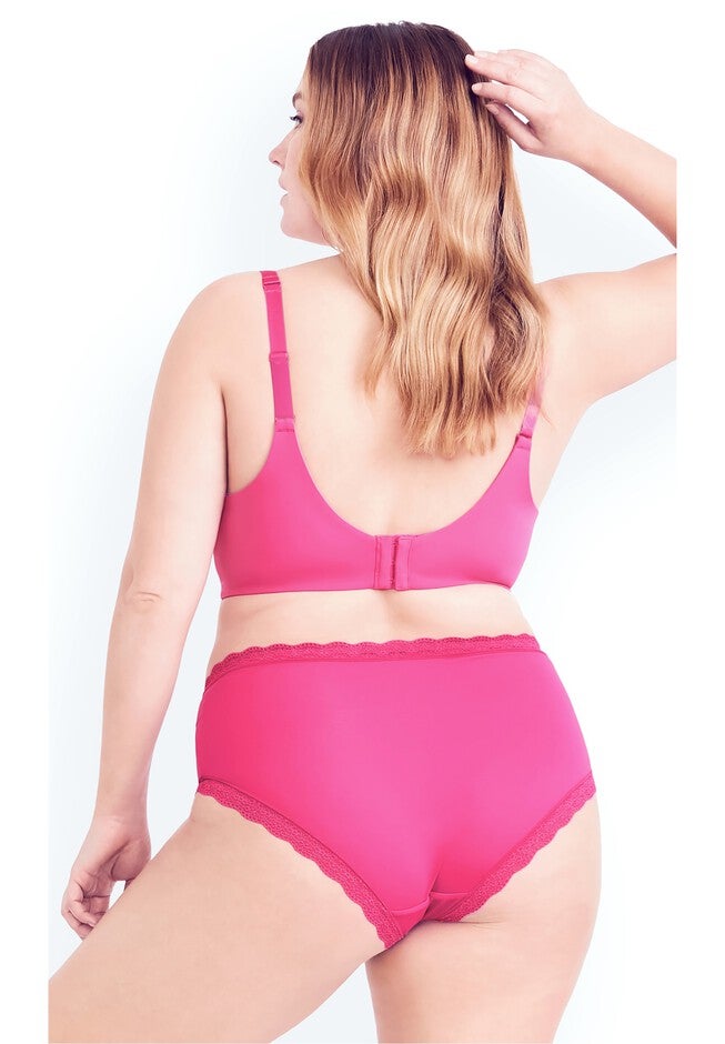 Smooth Plunge Bra - shocking pink, PINK, on-hover image number null