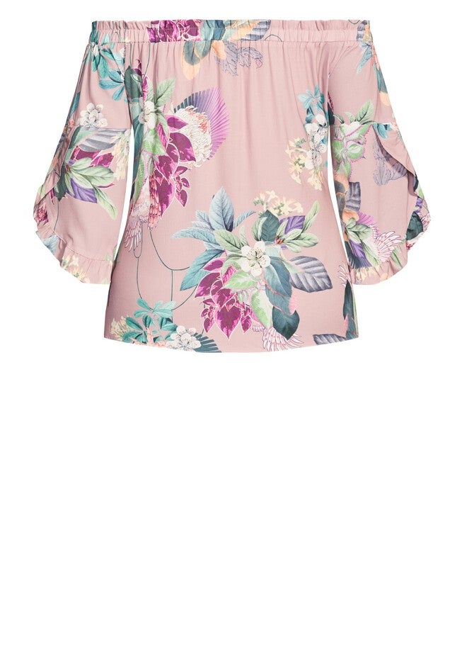 Heartwine Shoulder Top - rose, BLACK, alternate image number null