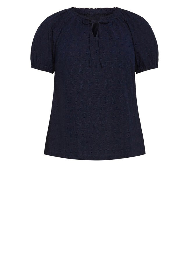 Brittany Top, NAVY, alternate image number null