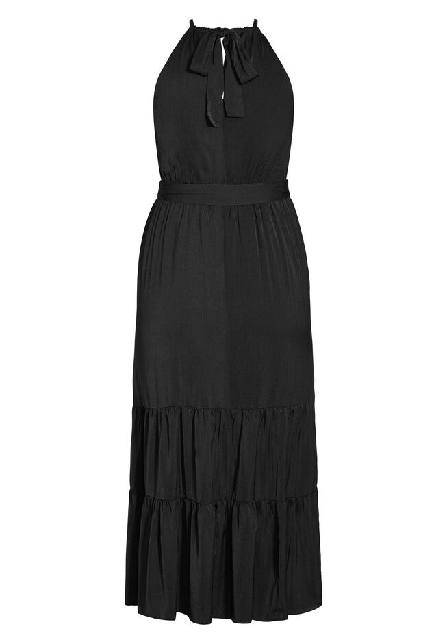 Iconic Tiered Maxi Dress - black, BLACK, alternate image number null