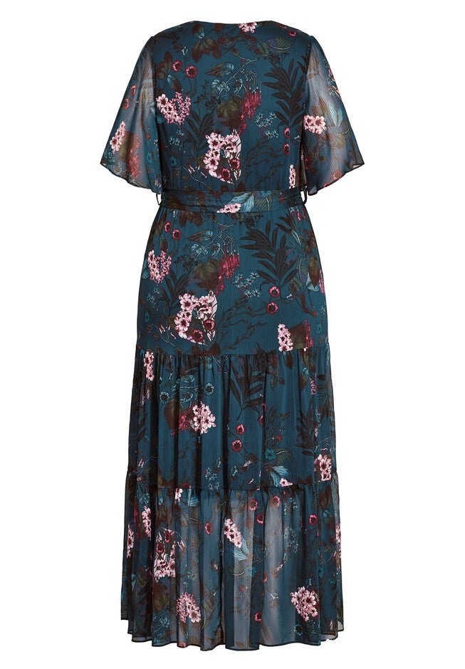 Botanica Maxi Dress - peacock, BLUE, alternate image number 3
